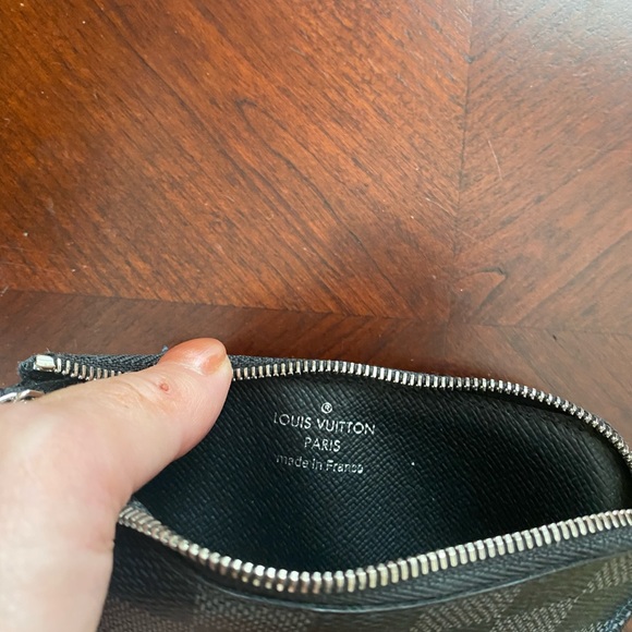 AUTH LOUIS VUITTON Damier Graphite Key CLES Pouch - Picture 2 of 8